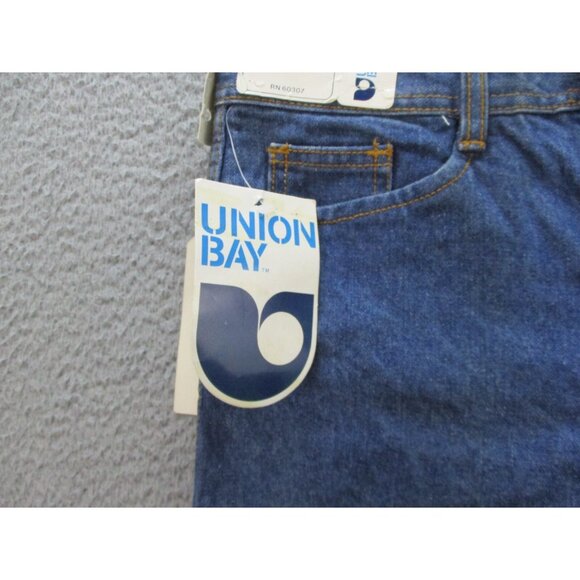 Vintage Unionbay Jeans Women's 30 Super High Rise Straight Leg Deadstock 80s - Picture 7 of 13